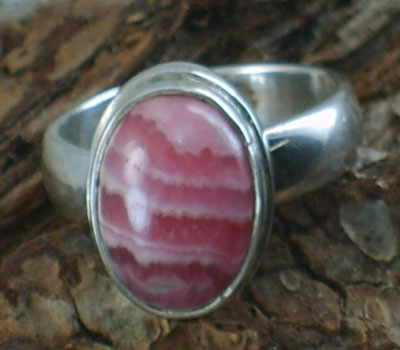 Rhodocrosite Ring - sz 7 1/2